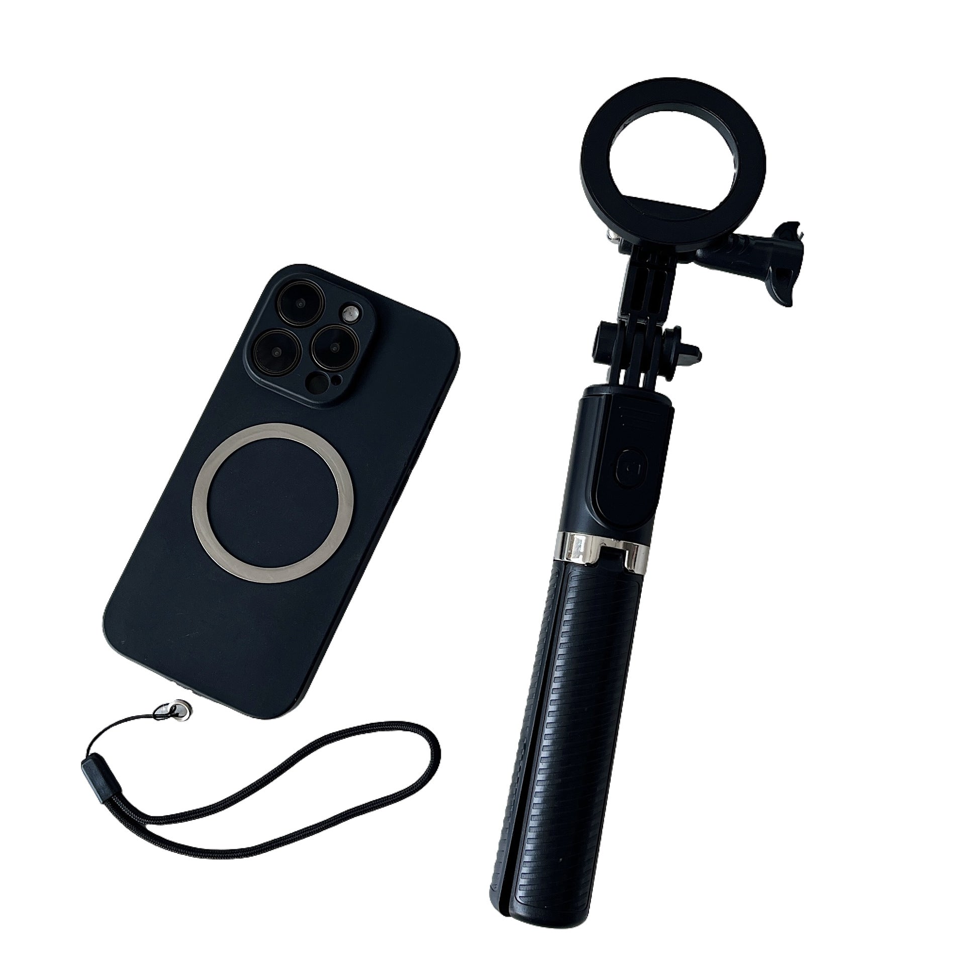 Universal Magnetic Phone Selfie Stick With Remote Control For Magsafe For IPhone Universal Magnetic Phone Selfie Stick With Remote Control For Magsafe For IPhone